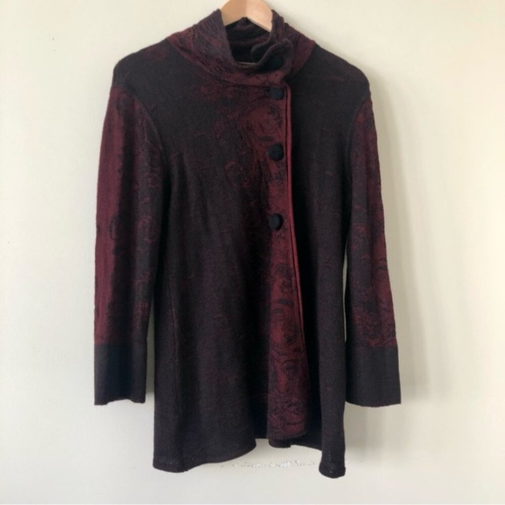 Peruvian Link Alpaca Collection Button Up High Co… - image 1